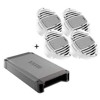 Hertz HCP4M Marine 4ch Amplifier + HMX65LD (2 pair) 