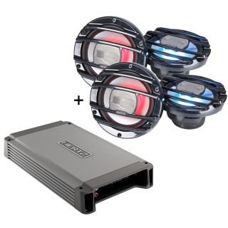 Hertz HCP4M Marine 4ch Amplifier + HMX65SLD (2 pair) 