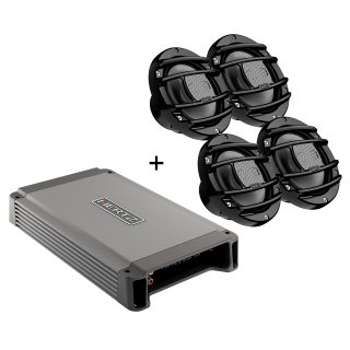 Hertz HCP4M Marine 4ch Amplifier + HMX65S (2 pair) 