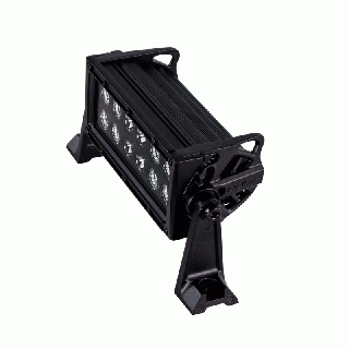 Heise HE-BDR8 8in DUAL ROW BLACKOUT LIGHT BAR