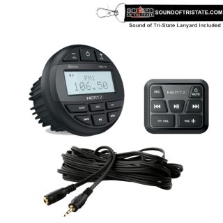 Hertz HMR10 Digital Media Gauge Mount Receiver + HMCU1 Remote Control + HMAC35