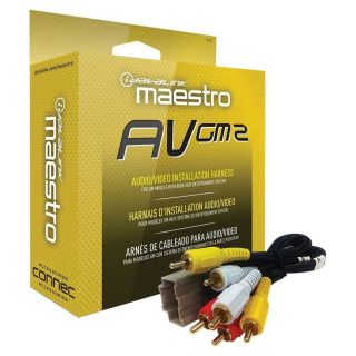 Maestro HRN-AV-GM2 Audio/Video installation harness for 2012-2014 GM trucks and SUVs with factory navigation and rear seat entertainment. 