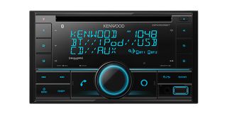 Kenwood DPX505BT Dual Din Sized CD Receiver with Bluetooth & Amazon Alexa Ready