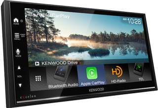 Kenwood DMX809S 6.8” Digital Multimedia Receiver w/HD Radio + Bluetooth and Wireless/Wired Apple CarPlay + Android Auto Ready
