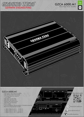 Ground Zero GZCA 6000.M1 Mono High-Power Class D Amplifier