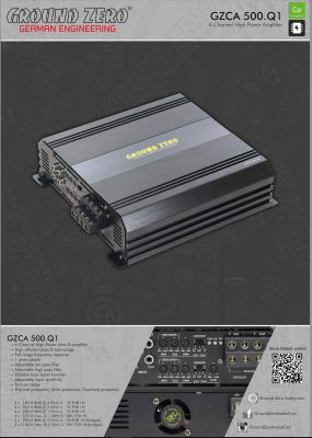 Ground Zero GZCA 500.Q1 4 Channel High-Power Amplifier
