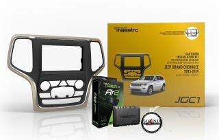 Maestro ADS KIT-JGC1 JGC1 Dash Kit, T-harness, MRR2 Interface Module and USB interface for 2014 and up Jeep Grand Cherokee