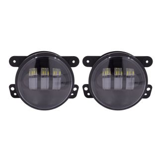 Heise JP-701FLB Fog Lights with Black Face - 4 Inch, 6 LED