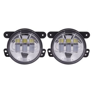 Heise JP-701FLS Fog Lights with Silver Face - 4 Inch