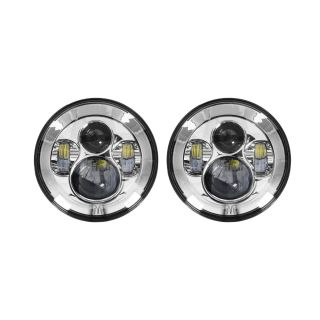 Heise JP-701S 7" LED Light with Silver Face - 7 Inch, 9 LED