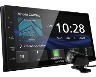 Kenwood DMX4707S Digital Multimedia Receiver with Bullet Style Backup Camera (Factory Refurbished)