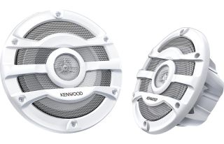 Kenwood KFC-2053MRW 8" 2-way marine speakers with white grilles