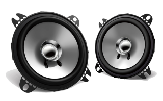 Kenwood KFC-C1056S 4" Dual Cone Speaker System, 220W Max Power 