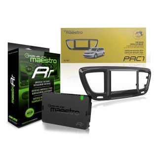 iDatalink Maestro KIT-PAC1 + ADS- MRR Radio Fits 2017-2021 Chrysler Pacifica & Voyager replacement bezel for Chrysler Pacifica. Includes the harness and USB replacement board.