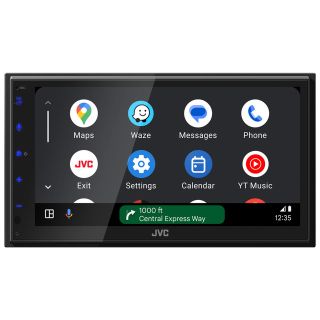 JVC KW-M690BW 6.8" Capacitive Touchscreen Car Stereo – Wireless Apple CarPlay & Android Auto, Bluetooth, USB Mirroring, 13-Band EQ