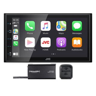 JVC KW-M56BT Digital Multimedia Receiver w/ AM/FM tuner, Android Auto / CarPlay (does not play CDs), SiriusXM Satellite Radio Tuner, Antenna Package