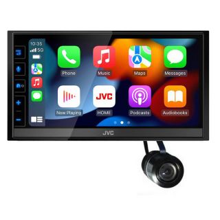 JVC KW-M785BW Digital Multimedia Receiver (does not play discs) + Bullet Style Backup Camera
