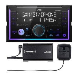 JVC KW-X850BTS Digital Media Receiver with AM/FM tuner, built-in Bluetooth & Amazon Alexa voice control (does not play discs) Bundled with SXV300V1 SiriusXM Satellite Radio Tuner & Antenna