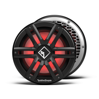 Rockford Fosgate M2 10" DVC 4Ω Color Optix™ Infinite Baffle Marine Subwoofer: Black Gen-2