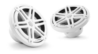 JL Audio M3-770X-S-Gw M6 7.7-inch Marine Coaxial Speakers - Gloss White Sport Grille