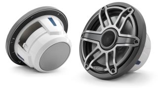 JL Audio M6-770X-S-GmTi: 7.7 - inch Marine Coaxial Speakers, Gunmetal Trim Ring, Titanium Sport Grille