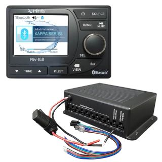 Infinity KAPPRV515 Marine digital media receiver with built-in Bluetooth® and NMEA 2000 connectivity (does not play CDs) + MILLEDPWR Milennia MIL-LEDPWR RGB control module