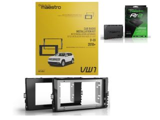 KIT-VW1 Dash Kit, T-harness Volkswagen solution for all trims of the 2018+ Atlas, 2021+ Atlas Cross Sport, 2019+ Arteon, 2018+ Golf, 2019+ Jetta, 2022+ Taos and 2018+ Tiguan