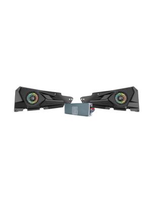 Diamond Audio MSRZRKM12 - 2014+ RZR© 2DR / 4DR 6.5" 2-Way Power Sports All Weather Coaxial Speaker 4-Channel Full Range Class D Waterproof Amplifier