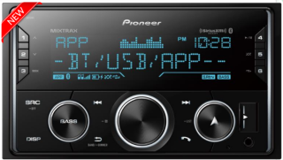 Pioneer MVH-S622BS Double DIN Digital Media Receiver with Enhanced Audio Functions, Amazon Alexa Compatiblity, Improved Pioneer ARC App Compatibility, MIXTRAX, Built-in Bluetooth, and SiriusXM-Ready MVHS622BS
