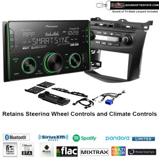 Pioneer MVH-S622BS Digital Multimedia Receiver + install kit 2003-07 Honda Accord (Factory climate controls)