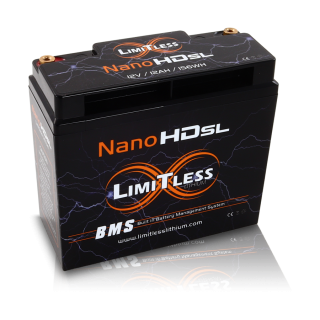 Limitless Lithium Nano Slim 12AH Motorcycle / Powersports Battery NSL-12AH 