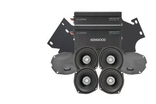 Kenwood Excelon Motorsports P-HD4UTRG-98 1998-2013 Harley Davidson® Road Glide® / Road Glide® Ultra 2-Amplifier/2-Speaker Front & Rear Tour Pak® Package