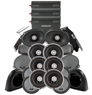 Kenwood Excelon P-HD5RGAC2 2014-Up Harley Davidson® Road Glide® Air-Cooled 3-Amplifier/4-Speaker Tour Pak® Package