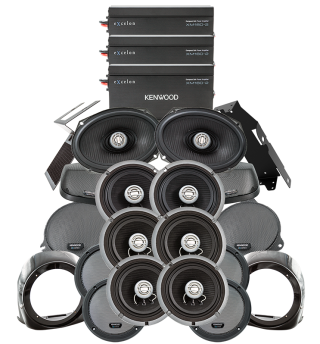 Kenwood Excelon P-HD5UTRG 2014-Up Harley Davidson® Road Glide® Ultra 3-Amplifier/4-Speaker Package