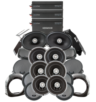 Kenwood Excelon P-HD5UTRGLC 2014-Up Harley Davidson® Road Glide® Ultra Liquid-Cooled 3-Amplifier/4-Speaker Package
