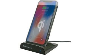 Scosche PBQ5DKSG-SP QiDock Powerbank Qi wireless charging dock with rechargeable battery (Space Gray)