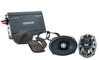 Kenwood eXcelon Motorsports P-HD2R 2-CHANNEL POWER AMPLIFIER & 6x9” LID SPEAKERS, & CA-CUT14 CUT-IN LID KIT PACKAGE - DESIGNED AND ENGINEERED FOR SELECT 2014-UP HARLEY DAVIDSON® MOTORCYCLES