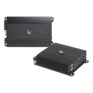 Infinity Primus 3000A Mono subwoofer amplifier — 300 watts RMS x 1 at 2 ohms Bundled with Primus 6004A  Compact 4-channel car amplifier — 60 watts RMS x 4