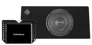 Rockford Fosgate Power Series T500-1bdCP mono sub amplifier + T1S1X10 Enclosure
