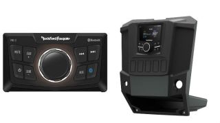 Rockford Fosgate RFRNGR-PMXD PMX dash kit for select RANGER® models with Rockford Fosgate PMX-0 Ultra Compact Digital Media Receiver and a SOTS Lanyard