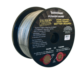 RFW8B 250 Foot Spool 8 AWG Frosted Black Wire