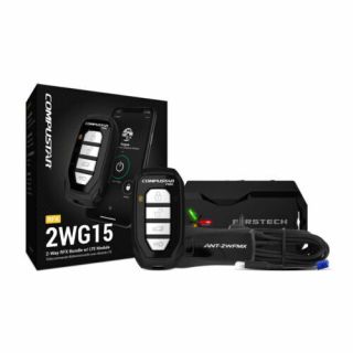 Compustar RFX-2WG15-FM 4 Button 2 Way LED Remote Control RF Kit w/ Up to 3000' Range - Includes Drone X1-LTE
