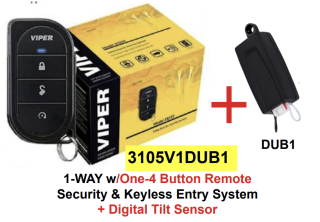 3105v1 1 way security system alarm with DUB1 tilt sensor