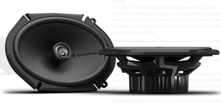 Rockford Fosgate Punch P1 6"x8” 3-Way Coaxial Speaker P1V2-68

