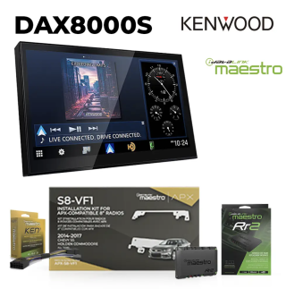 Kenwood DAX8000S + ACCHUKEN1 + APXS8VF1 + ADSMRR2 8" HD Monitor with Capacitive Screen Wireless Apple Carplay and Android Auto with APX Radio Installation Kit for selected  Holden/HM vehicles 2014-2017 Chevy SS & Holden Commodore (All Trims)