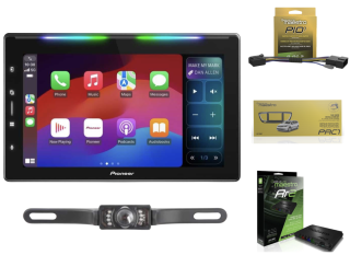 Pioneer DMH-WT6000NEX 10.1" HD GIANT SCREEN UPGRADE – Complete Plug-&-Play Bundle for Chrysler Pacifica (2017+) and Voyager (2020+) Models DMHWT6000NEX+SV5130IR+KITPAC1+ADSMRR2+ACCHUPIO1