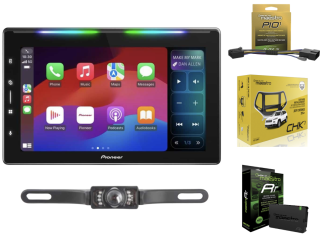 Pioneer DMH-WT6000NEX 10.1" Digital Receiver Backup Camera + ADS-MRR + KIT-DUR1 Compatible with 2014-up Dodge Durango Vehicles