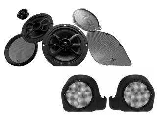 6-1/2" (165mm) Two-Way Speakers for Motorcycles (pair) with Lower Fairing Speaker Pods Harley-Davidson® 2014-2018