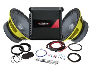 Soundigital SDSTAGE1 200W Max Power 4 Channel Amplifier and 6.5" 2-way speaker package