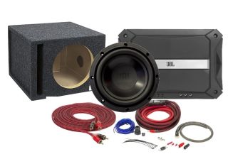 JBL 10" Subwoofer 4 Ohm Single Voice Coil bundled with E10SV 10" Single Vented Enclosure